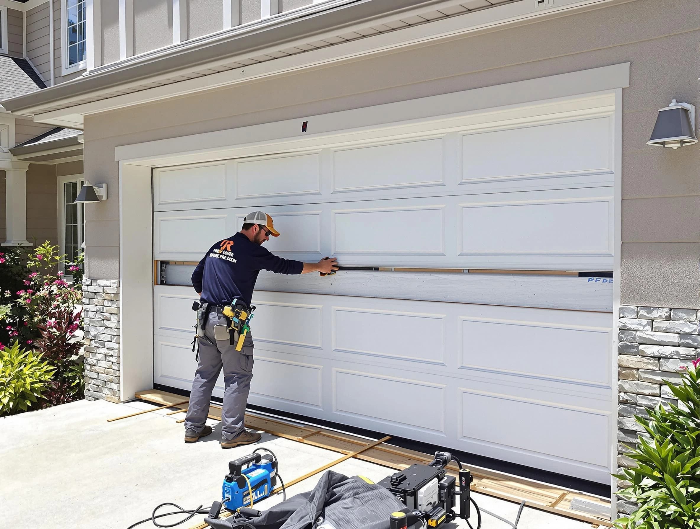 McKeesport Garage Door Repair team performing complete garage door replacement at McKeesport residence