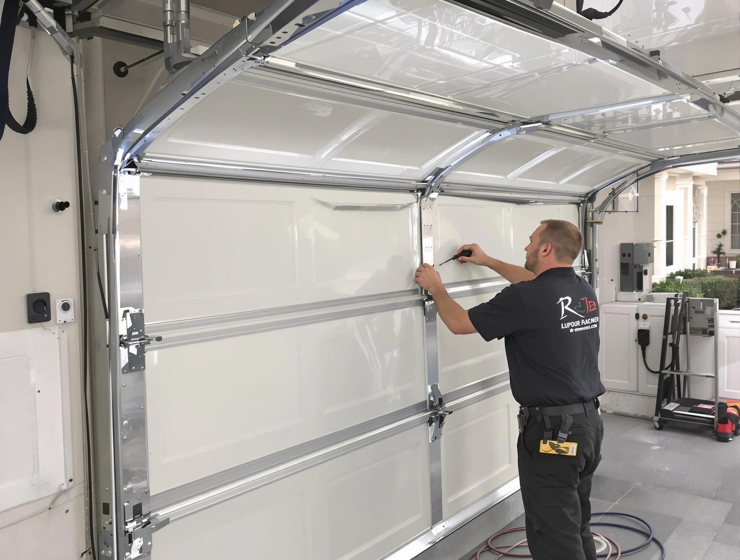 McKeesport Garage Door Repair professional performing panel repair in McKeesport