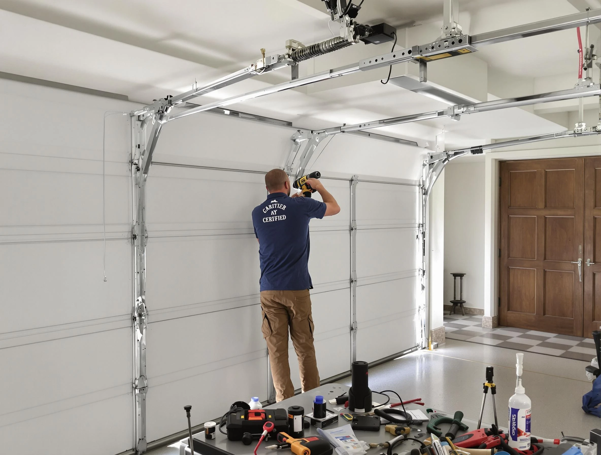 McKeesport Garage Door Repair certified technician performing precision garage door repair in McKeesport