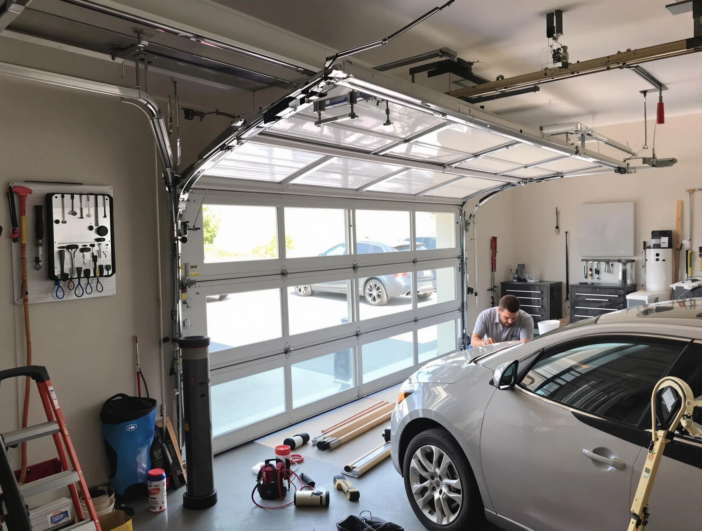 Garage door noise reduction service by McKeesport Garage Door Repair in McKeesport
