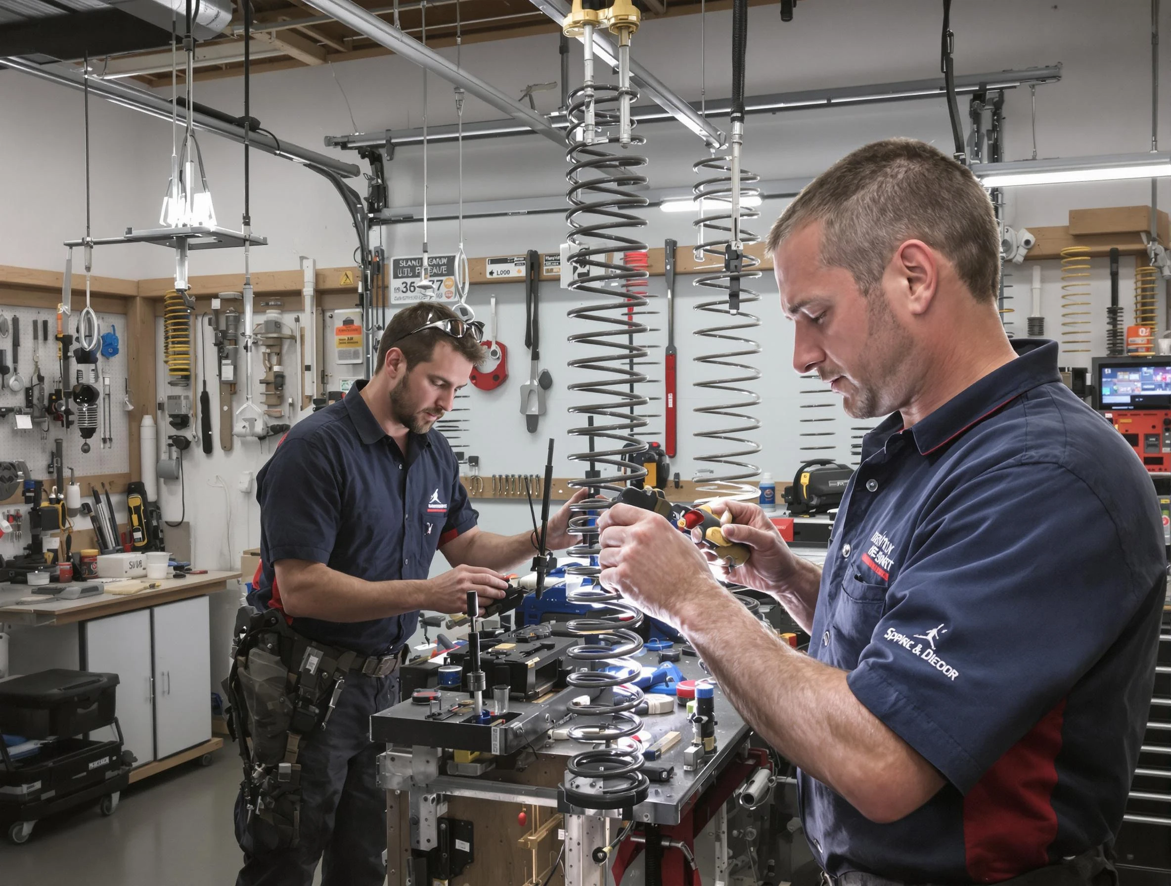 Garage door spring repair service by McKeesport Garage Door Repair in McKeesport