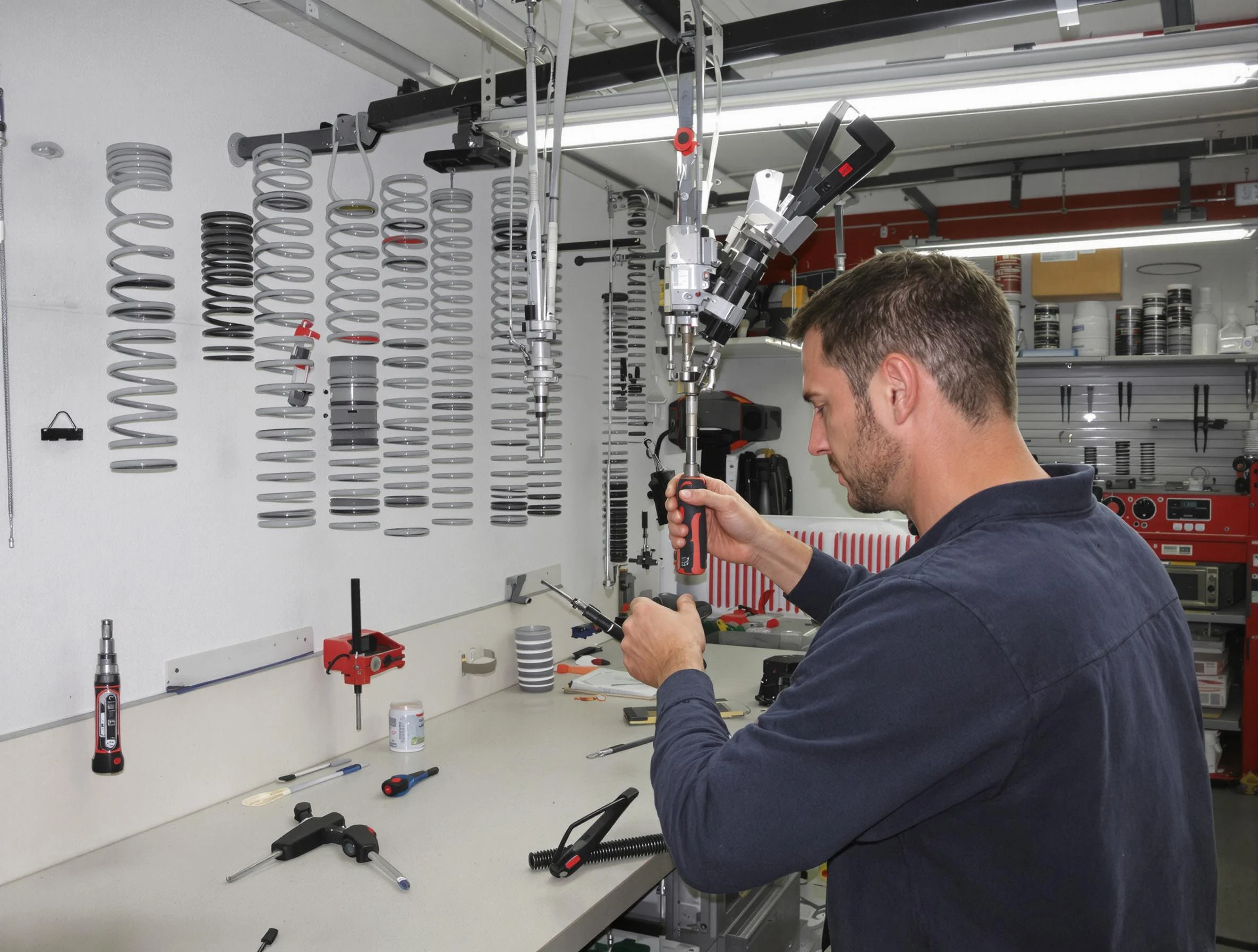 McKeesport Garage Door Repair safety certified technician performing precision spring replacement in McKeesport